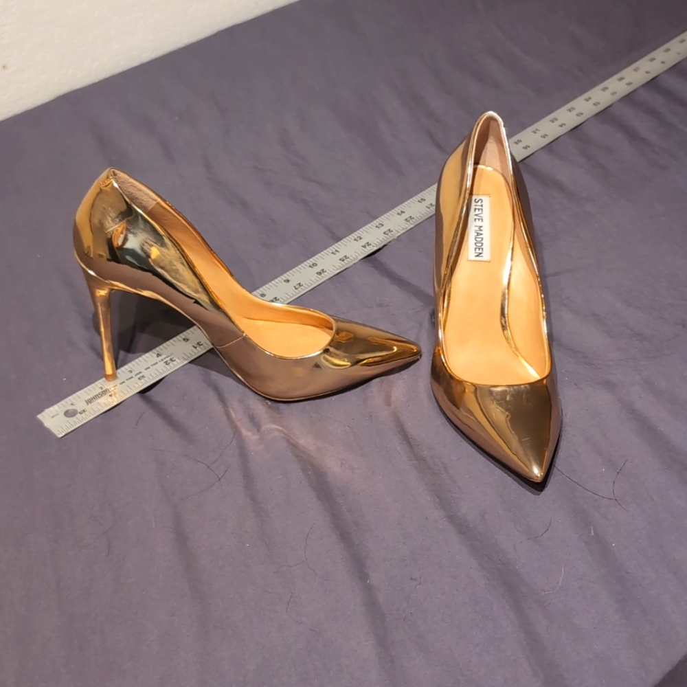 Gold Steve Madden Heels